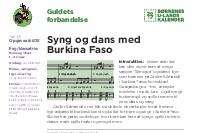 Syng og dans med Burkina Faso
